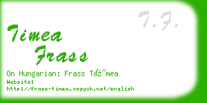 timea frass business card